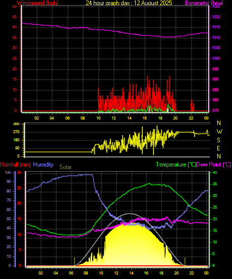 24 Hour Graph for Day 12