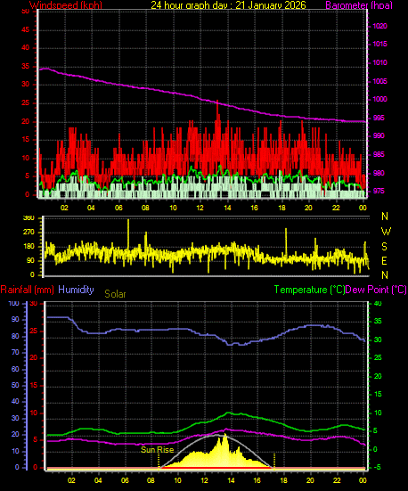 24 Hour Graph for Day 21