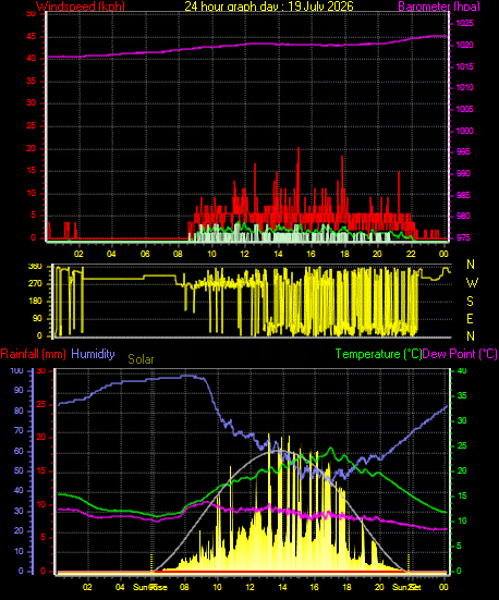 24 Hour Graph for Day 19
