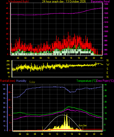 24 Hour Graph for Day 13