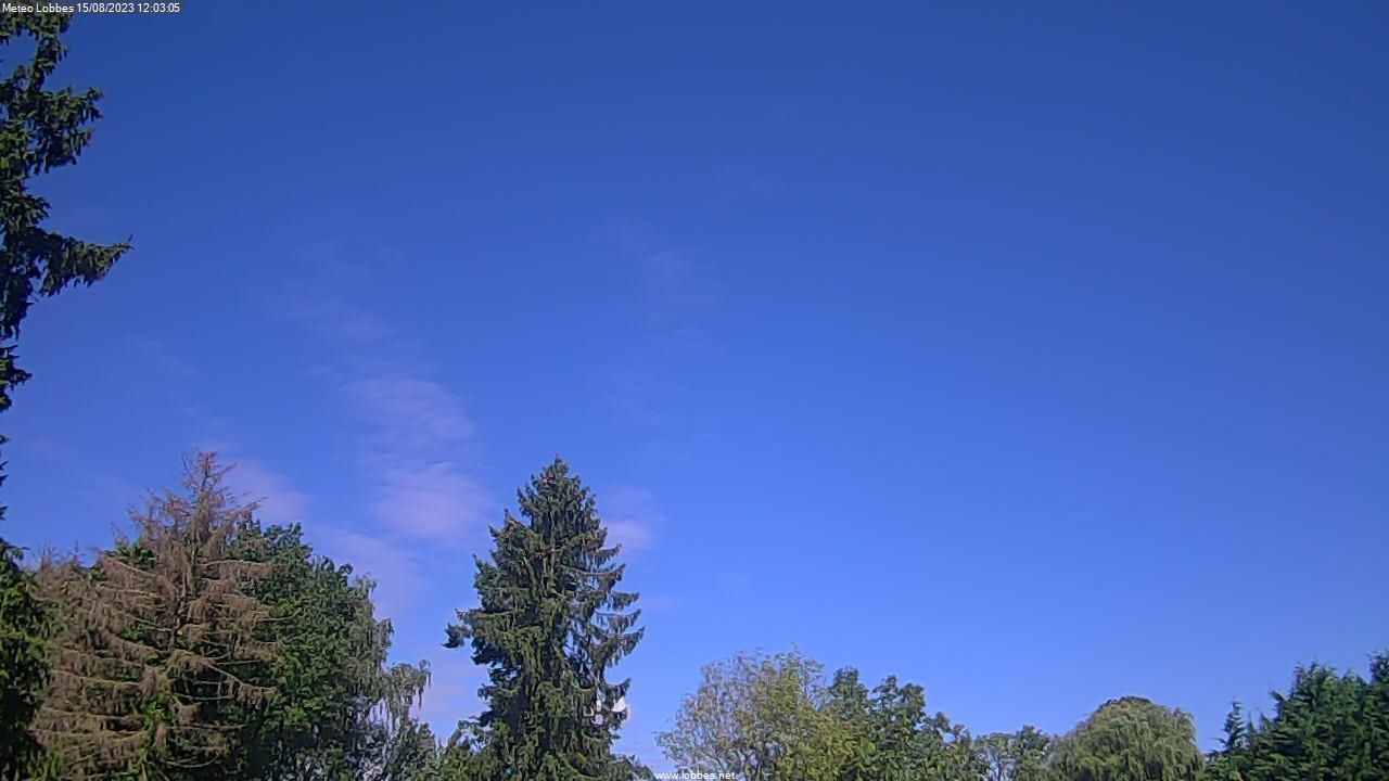 Météo Lobbes webcam 2023-08-15