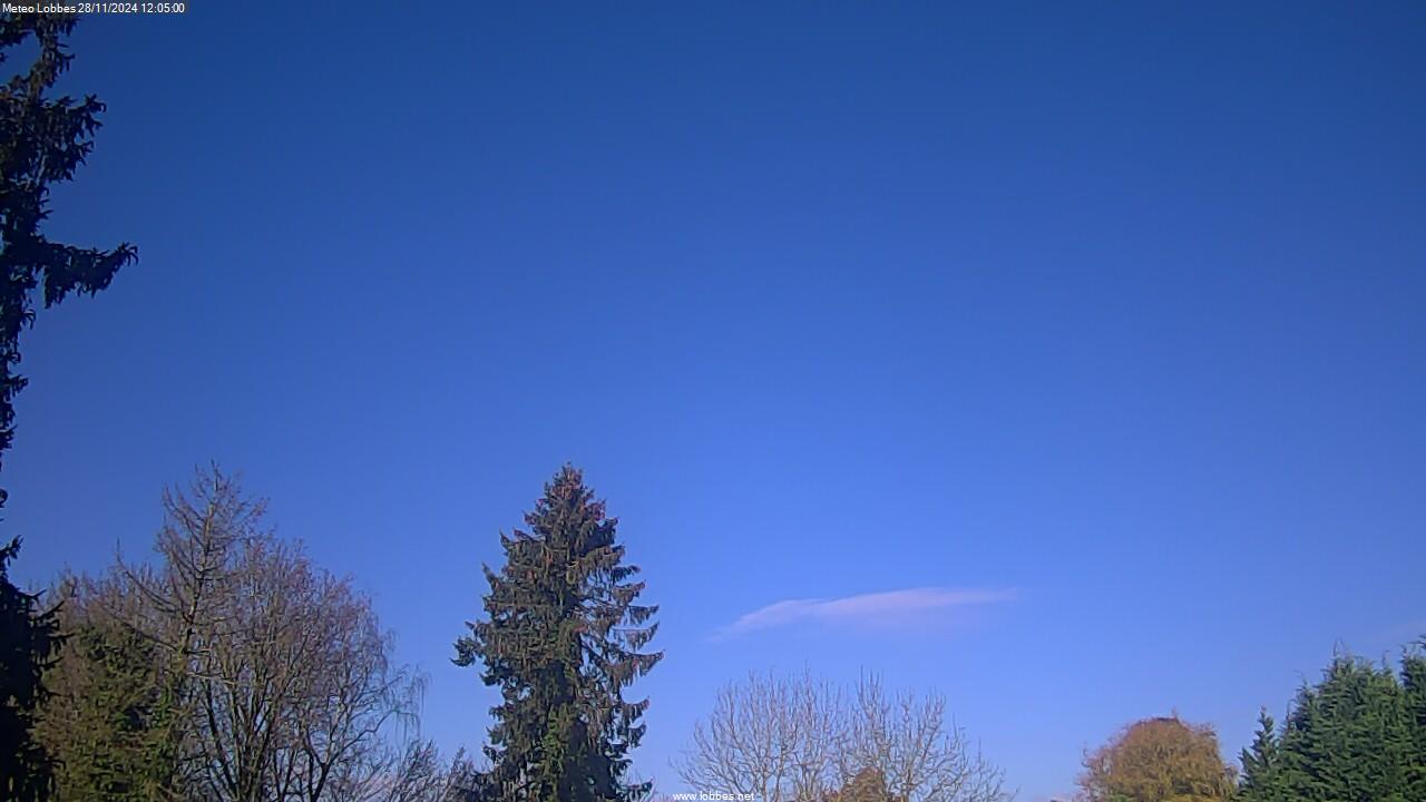 M&eacute;t&eacute;o Lobbes webcam 2024-11-28