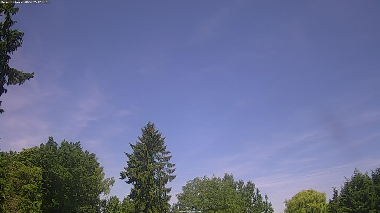 M&eacute;t&eacute;o Lobbes webcam 2025-06-20