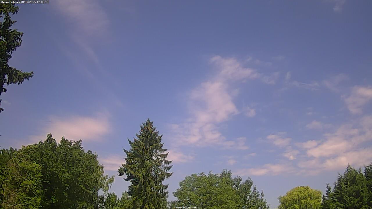 M&eacute;t&eacute;o Lobbes webcam 2025-07-10