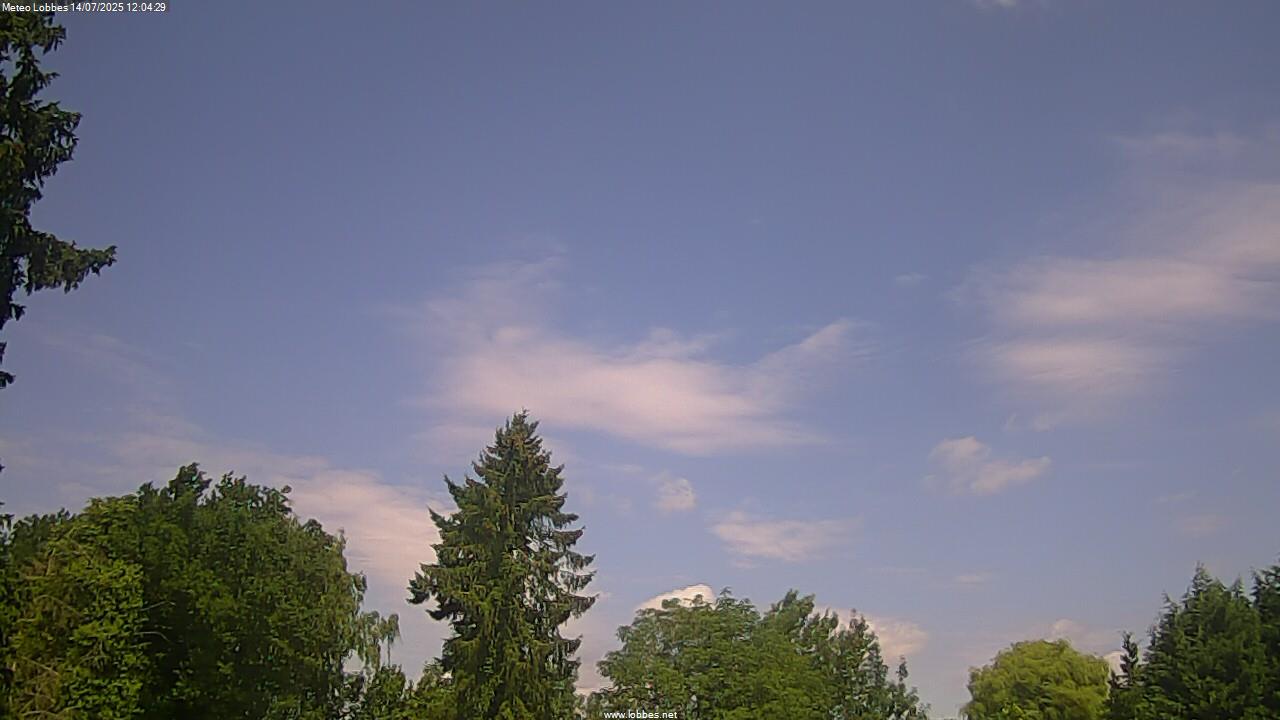 M&eacute;t&eacute;o Lobbes webcam 2025-07-14