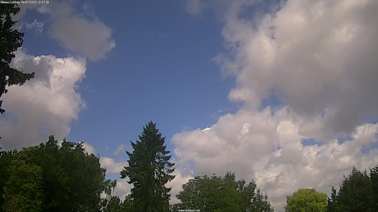 M&eacute;t&eacute;o Lobbes webcam 2025-07-16