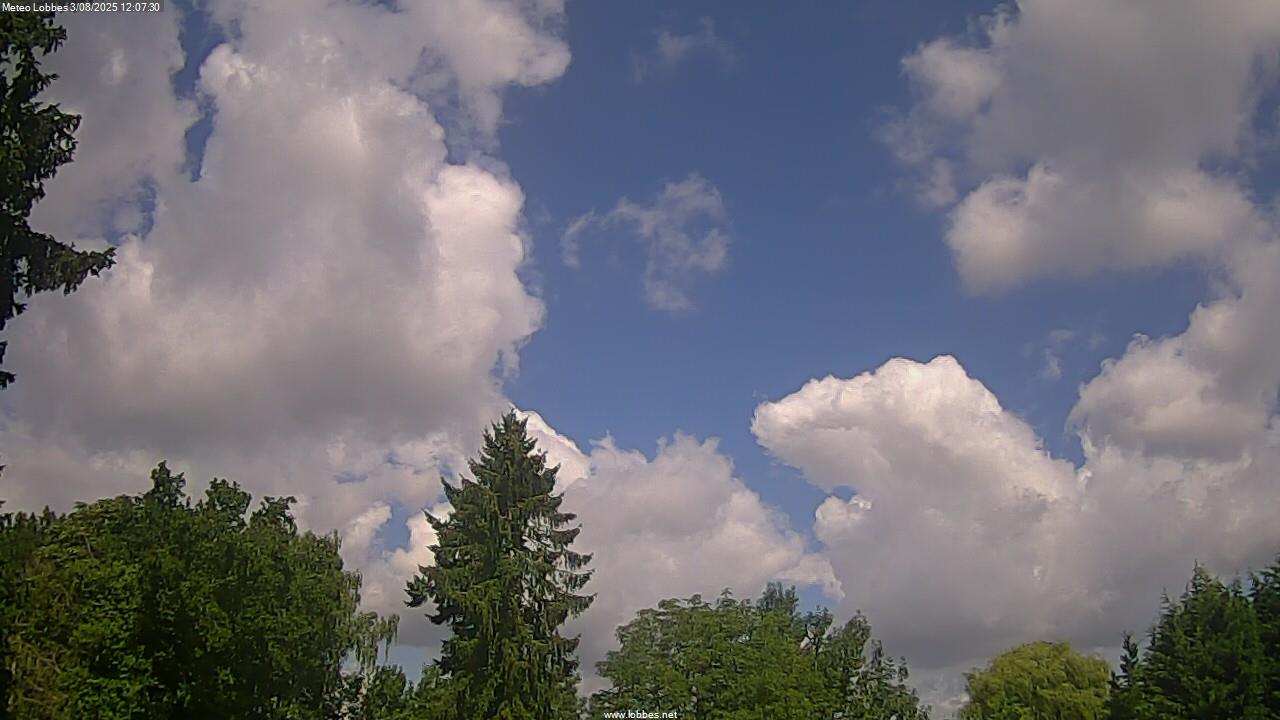 M&eacute;t&eacute;o Lobbes webcam 2025-08-03