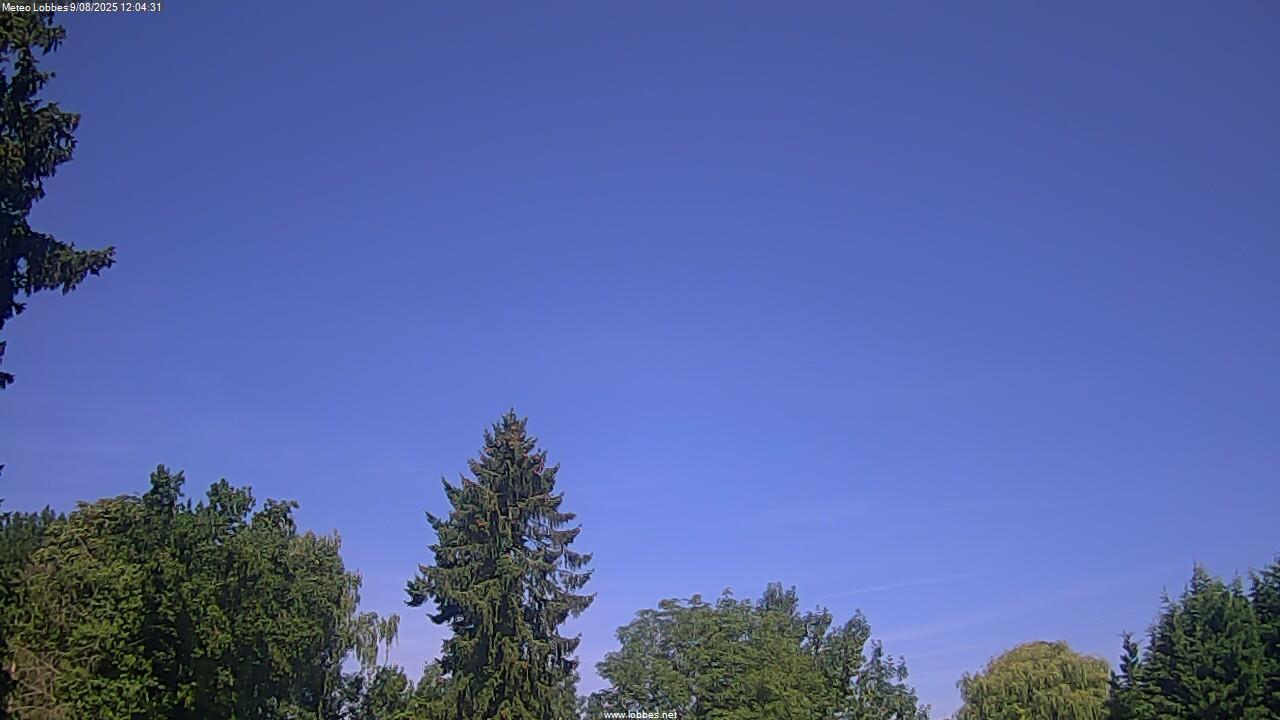 M&eacute;t&eacute;o Lobbes webcam 2025-08-09