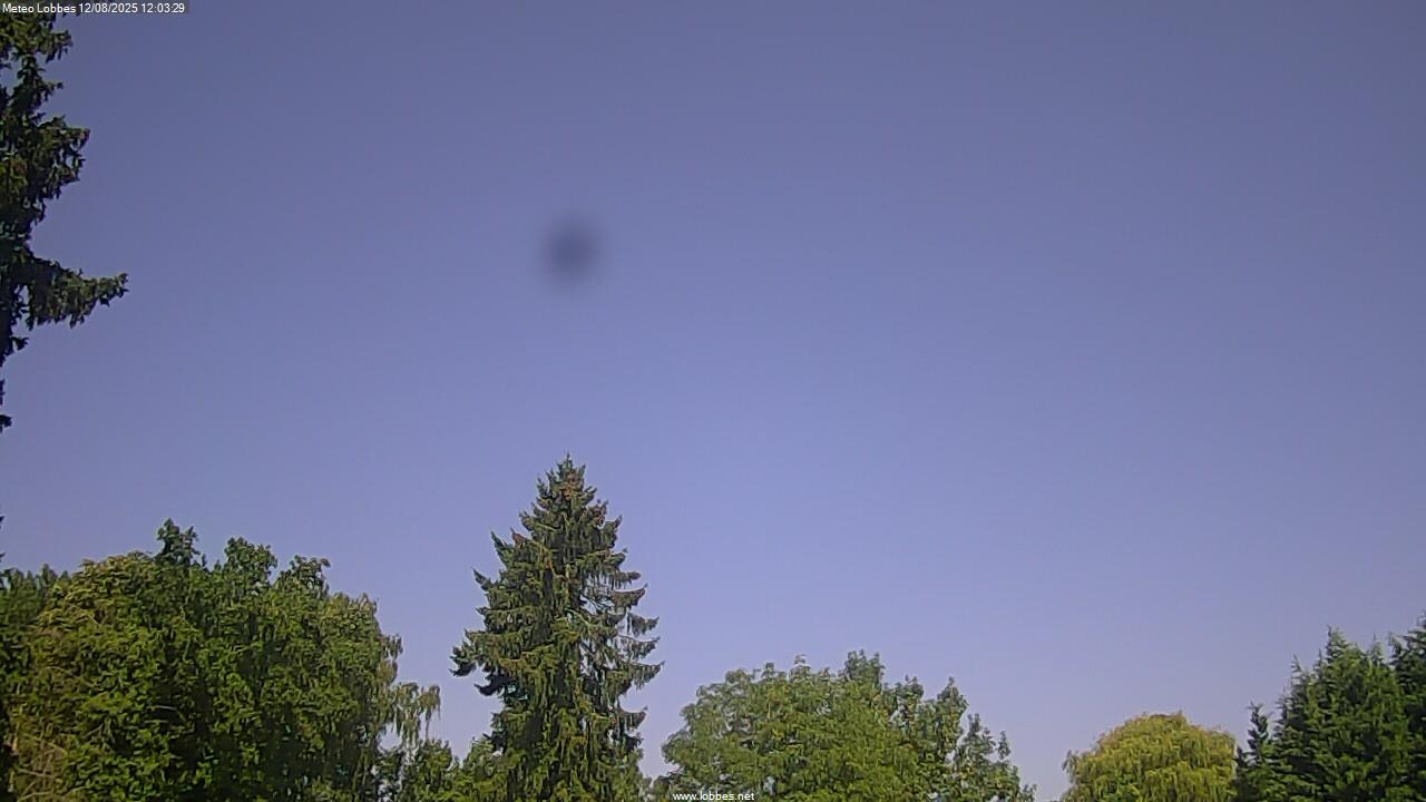M&eacute;t&eacute;o Lobbes webcam 2025-08-12