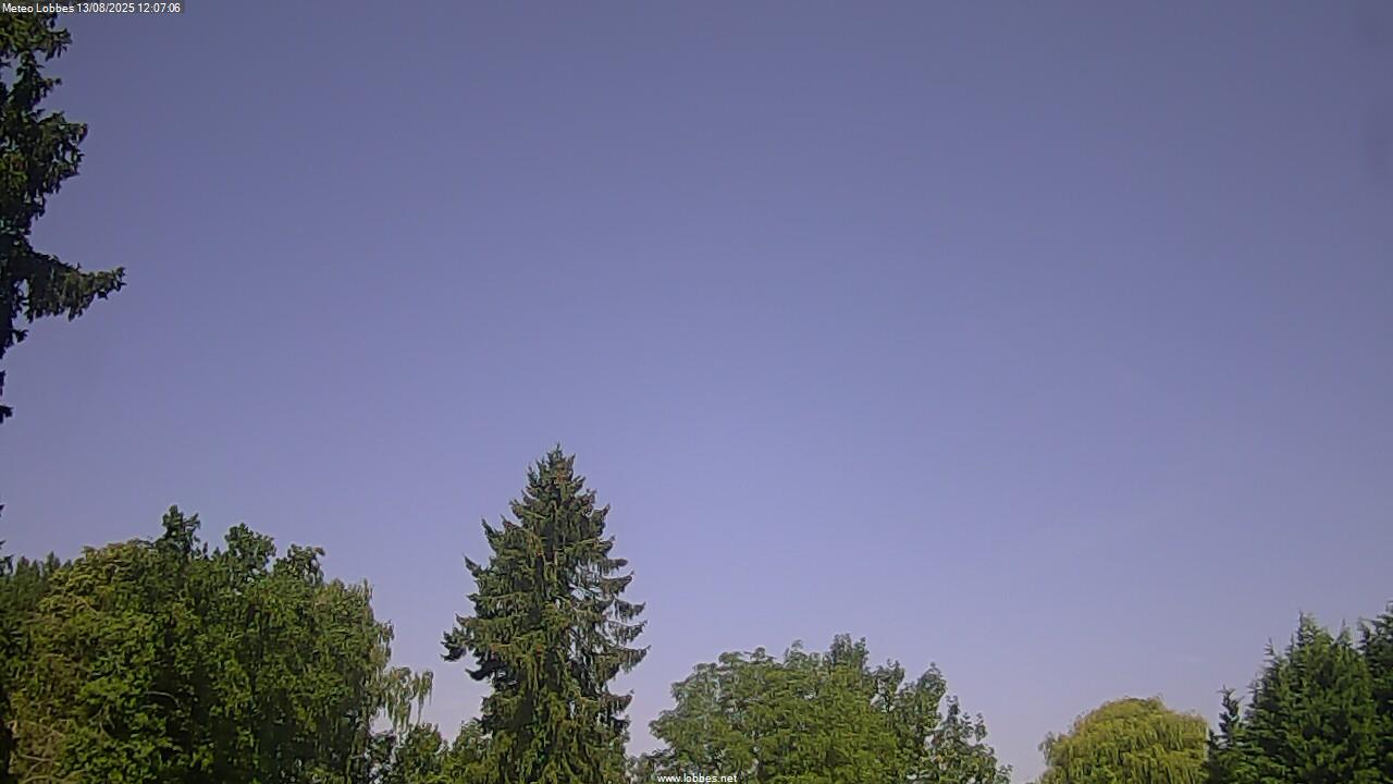 M&eacute;t&eacute;o Lobbes webcam 2025-08-13
