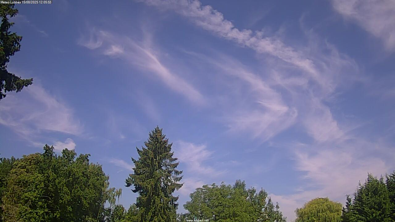 M&eacute;t&eacute;o Lobbes webcam 2025-08-15