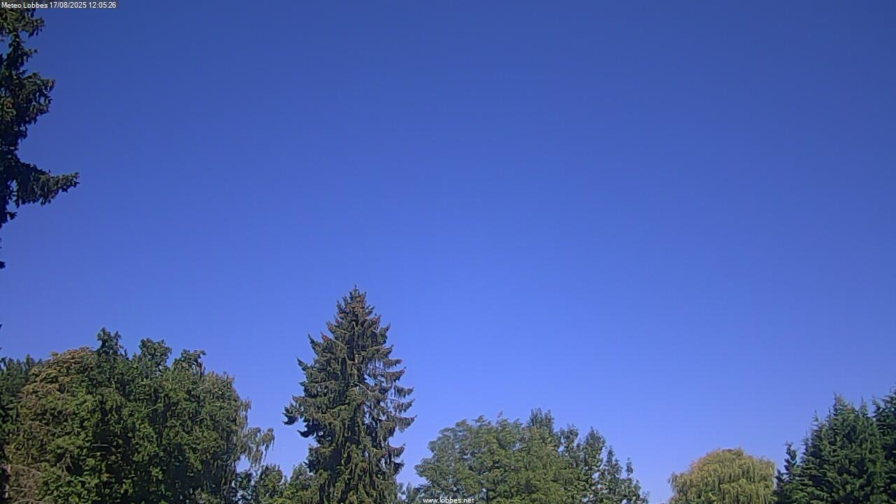 M&eacute;t&eacute;o Lobbes webcam 2025-08-17