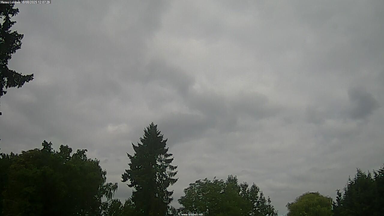 M&eacute;t&eacute;o Lobbes webcam 2025-08-18