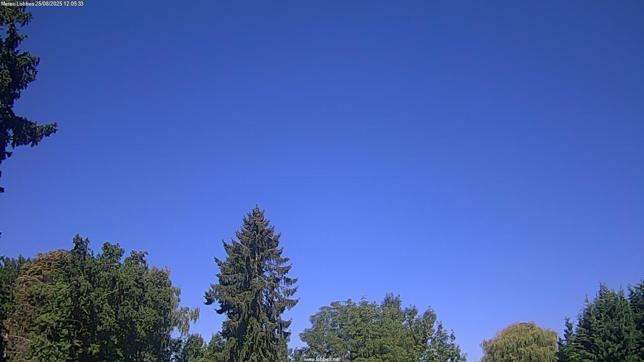 M&eacute;t&eacute;o Lobbes webcam 2025-08-25