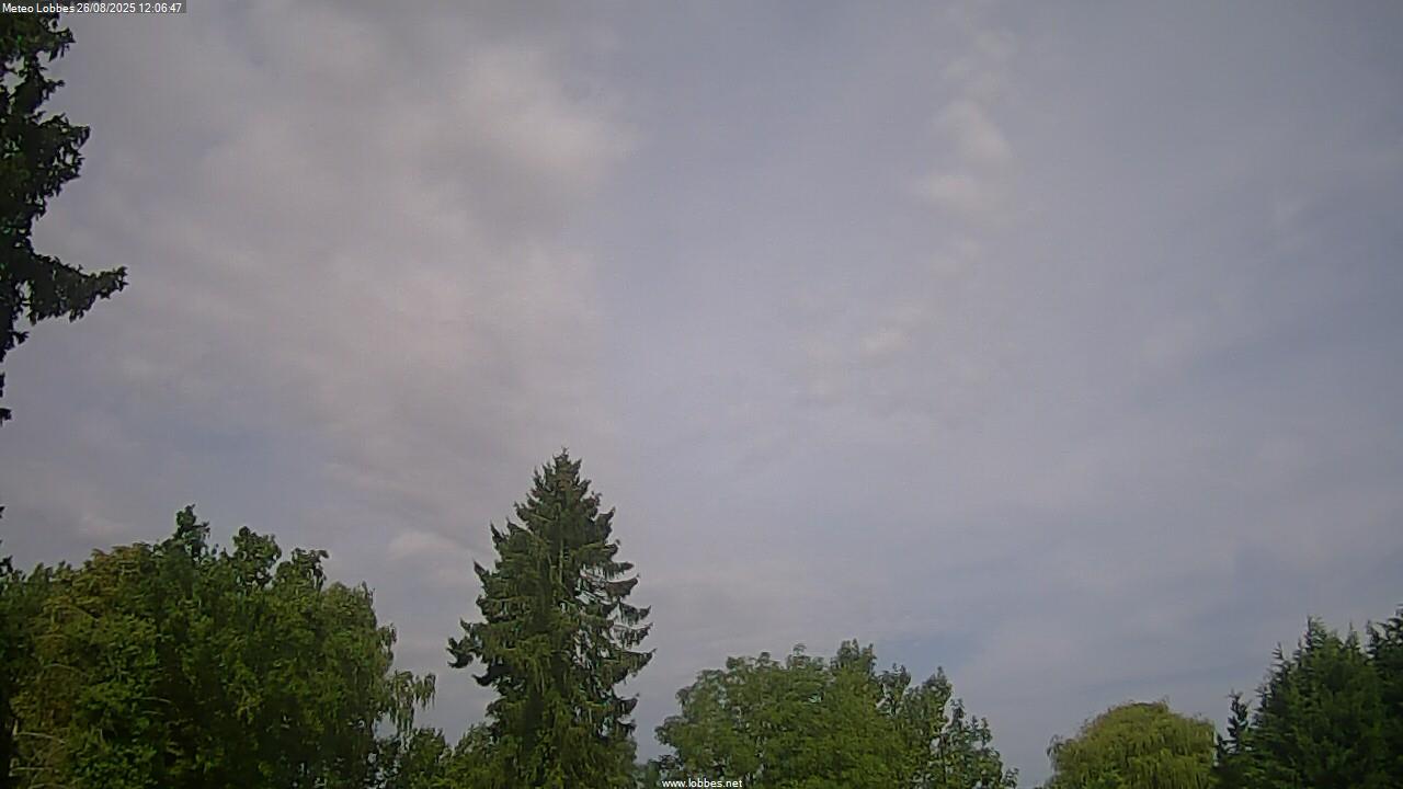 M&eacute;t&eacute;o Lobbes webcam 2025-08-26