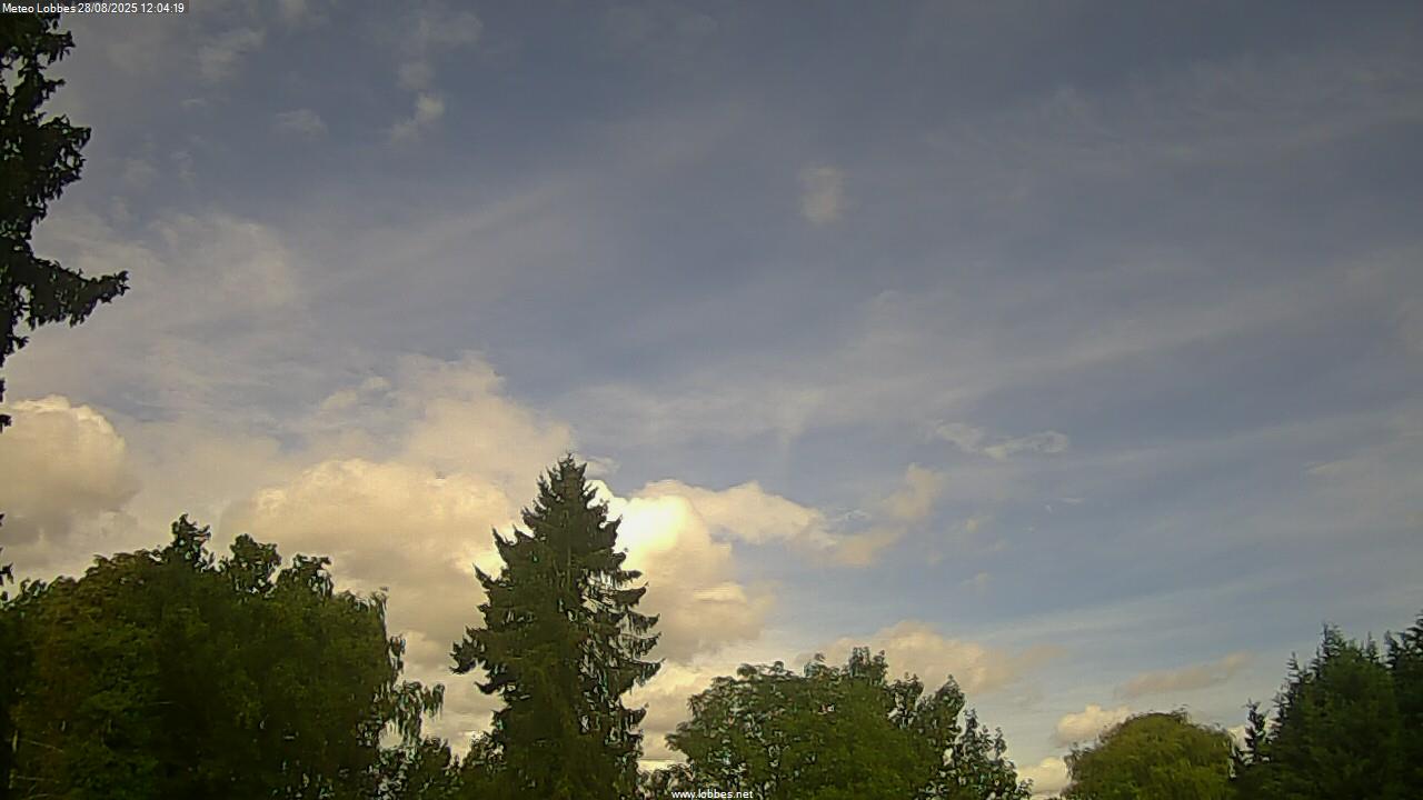 M&eacute;t&eacute;o Lobbes webcam 2025-08-28