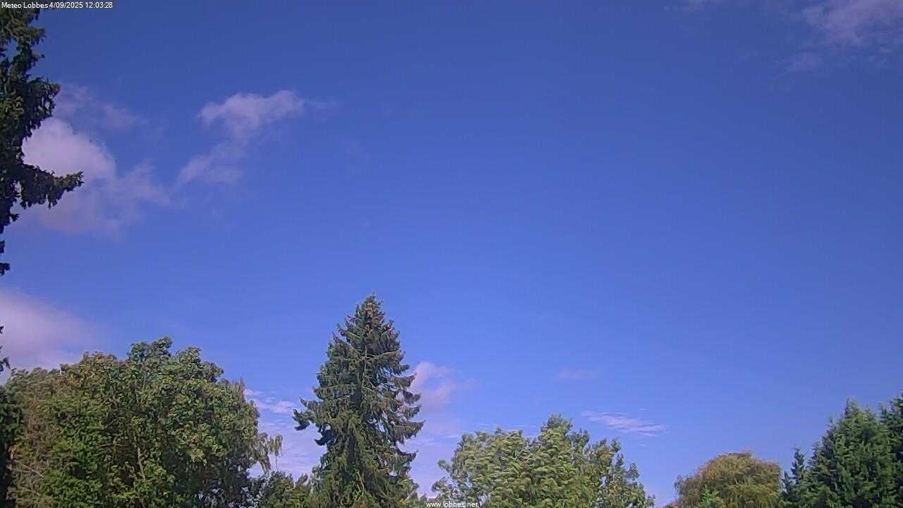 M&eacute;t&eacute;o Lobbes webcam 2025-09-04