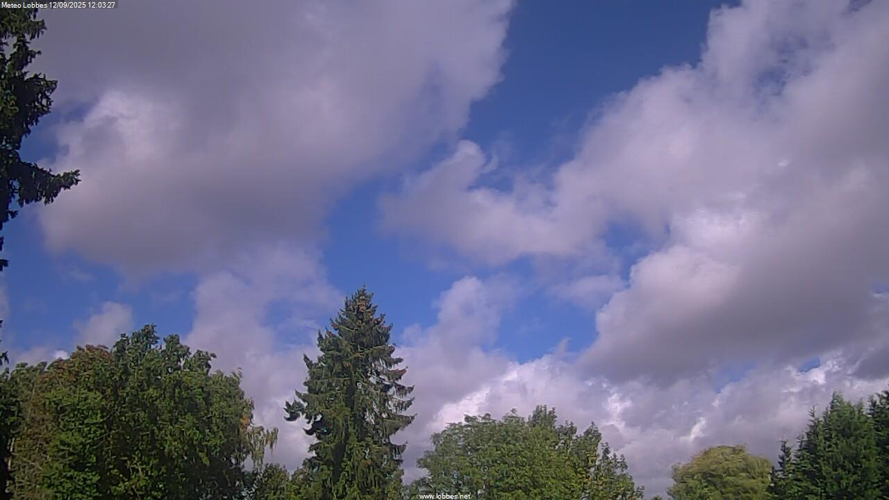 M&eacute;t&eacute;o Lobbes webcam 2025-09-12