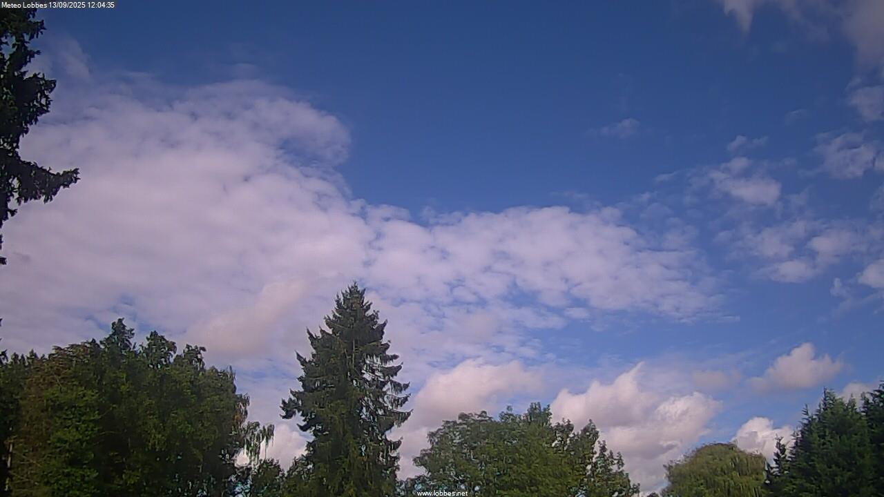 M&eacute;t&eacute;o Lobbes webcam 2025-09-13