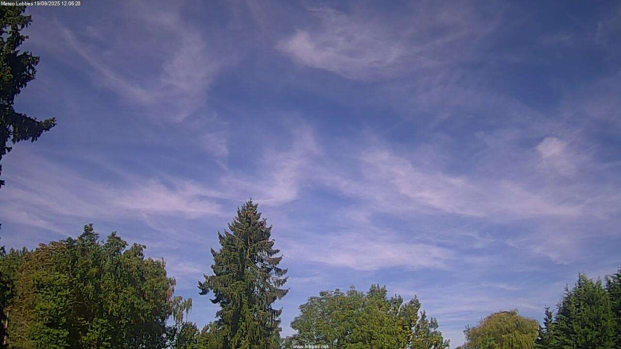M&eacute;t&eacute;o Lobbes webcam 2025-09-19