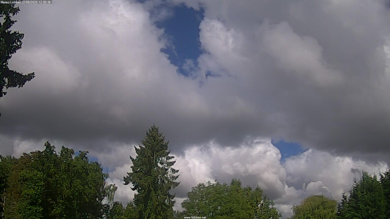 M&eacute;t&eacute;o Lobbes webcam 2025-09-22