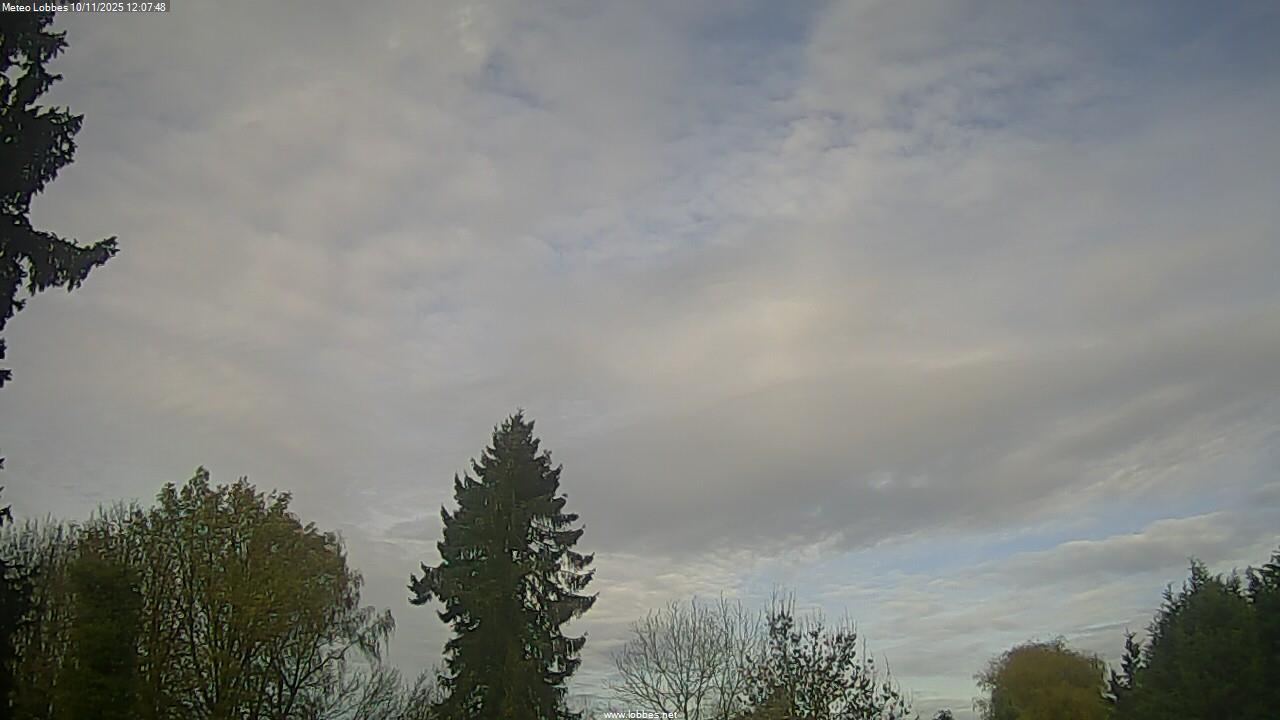 M&eacute;t&eacute;o Lobbes webcam 2025-11-10