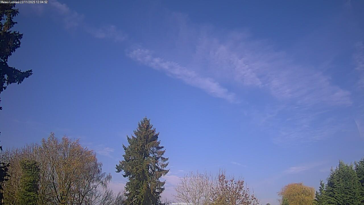 M&eacute;t&eacute;o Lobbes webcam 2025-11-22