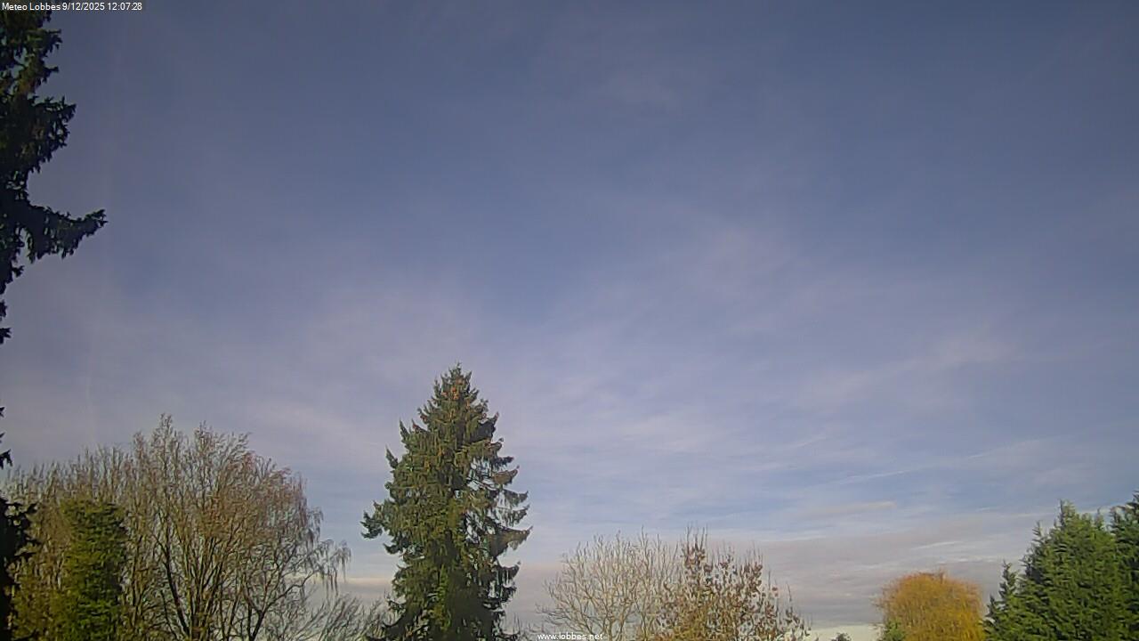 M&eacute;t&eacute;o Lobbes webcam 2025-12-09
