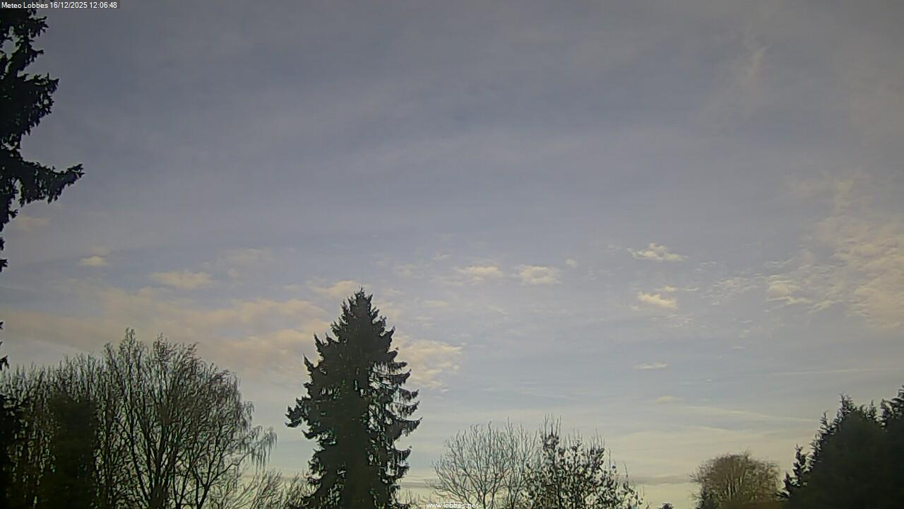 M&eacute;t&eacute;o Lobbes webcam 2025-12-16
