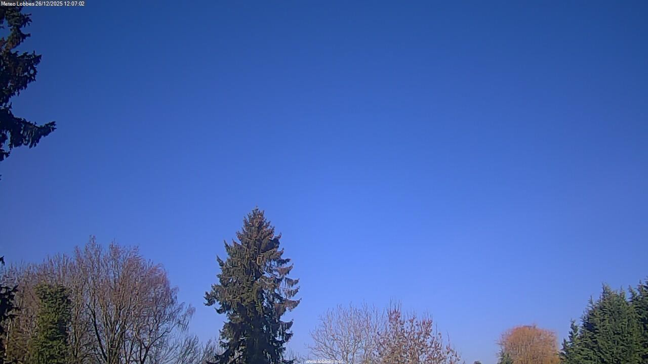 M&eacute;t&eacute;o Lobbes webcam 2025-12-26