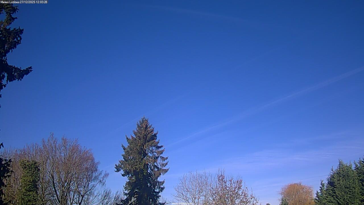 M&eacute;t&eacute;o Lobbes webcam 2025-12-27