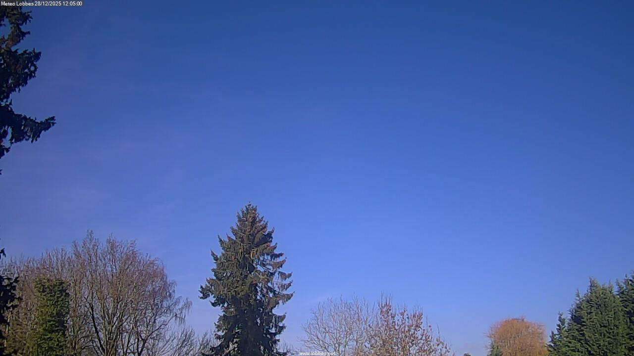M&eacute;t&eacute;o Lobbes webcam 2025-12-28