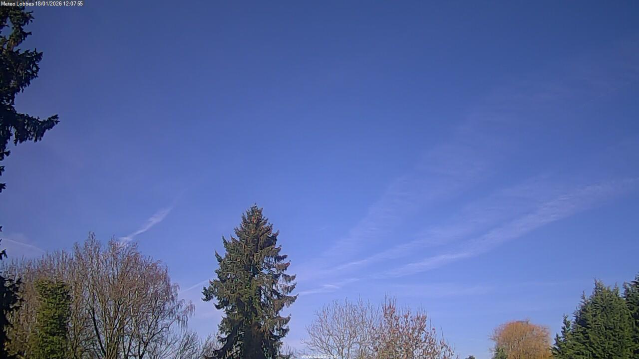 M&eacute;t&eacute;o Lobbes webcam 2026-01-18