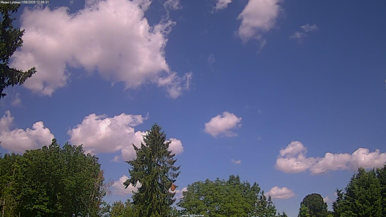 M&eacute;t&eacute;o Lobbes webcam 2026-08-01