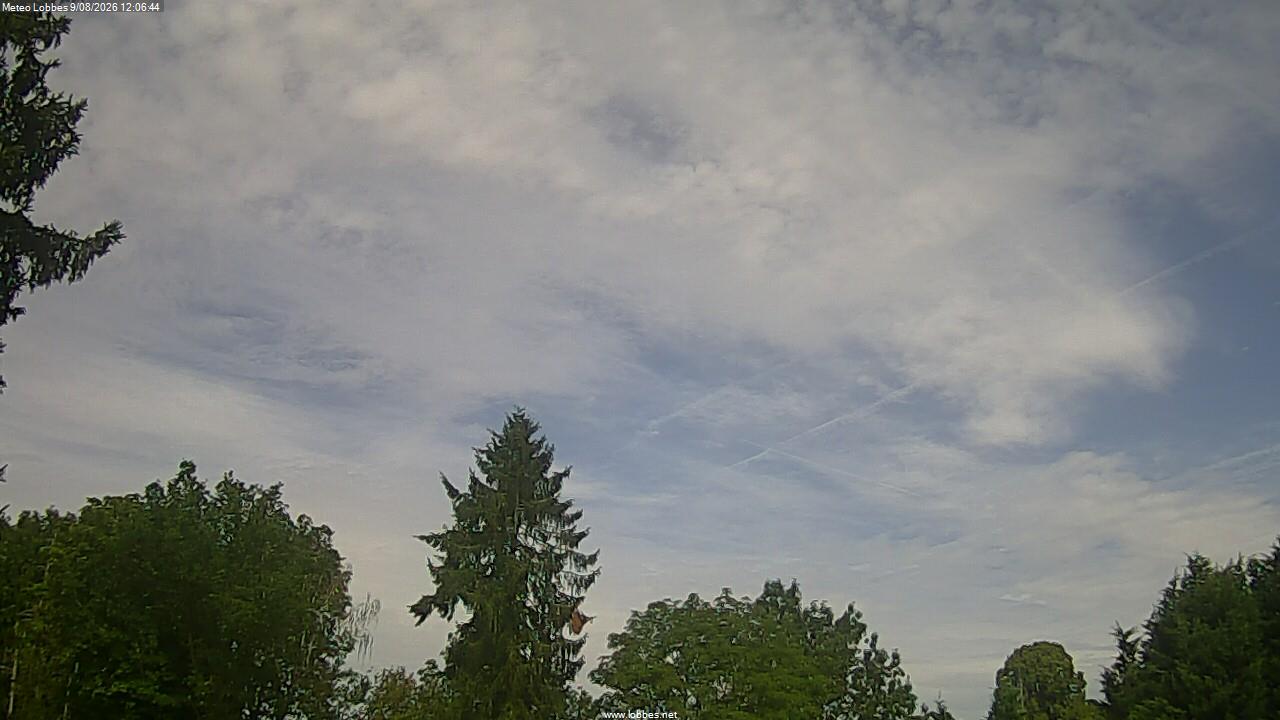 M&eacute;t&eacute;o Lobbes webcam 2026-08-09