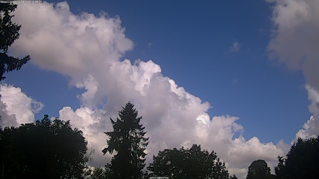 M&eacute;t&eacute;o Lobbes webcam 2026-08-22