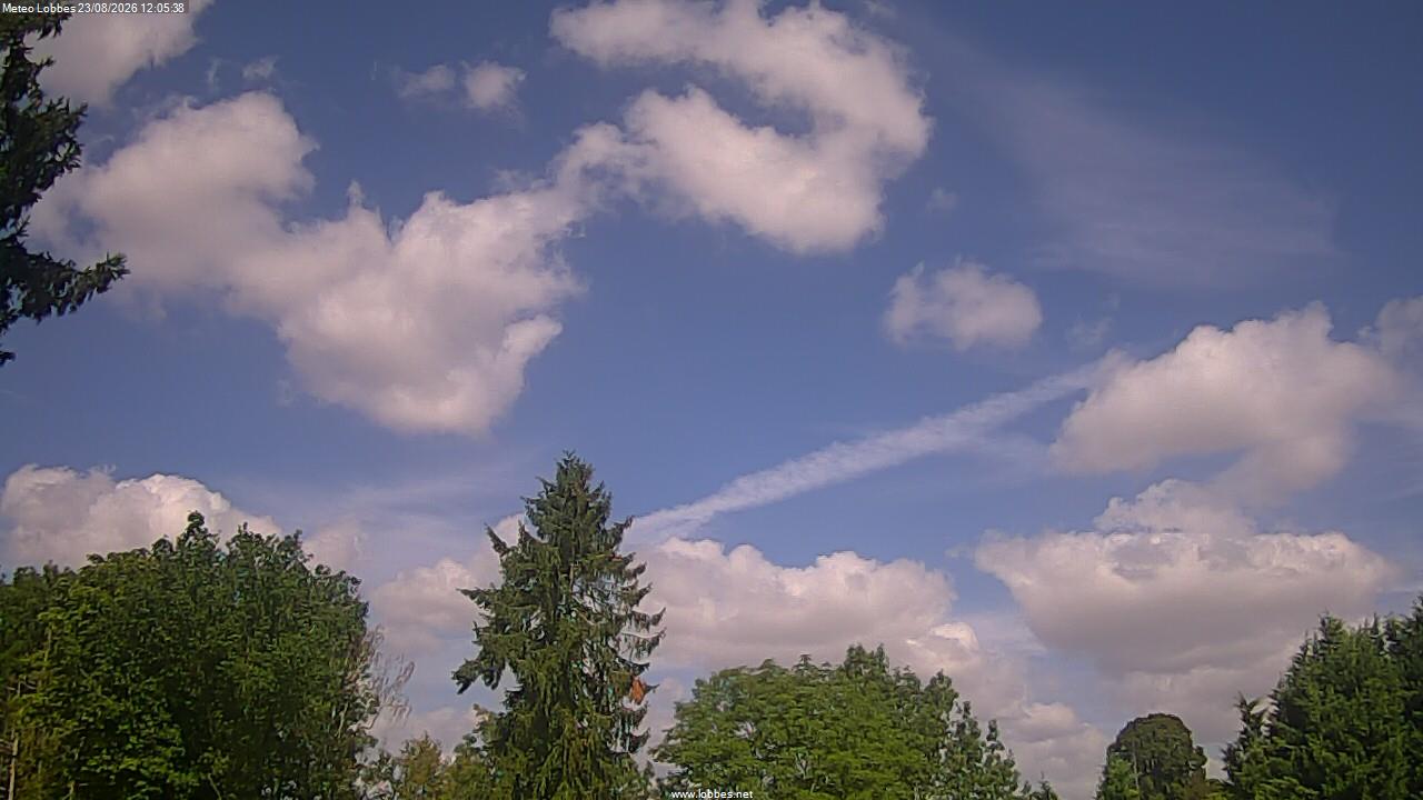 M&eacute;t&eacute;o Lobbes webcam 2026-08-23