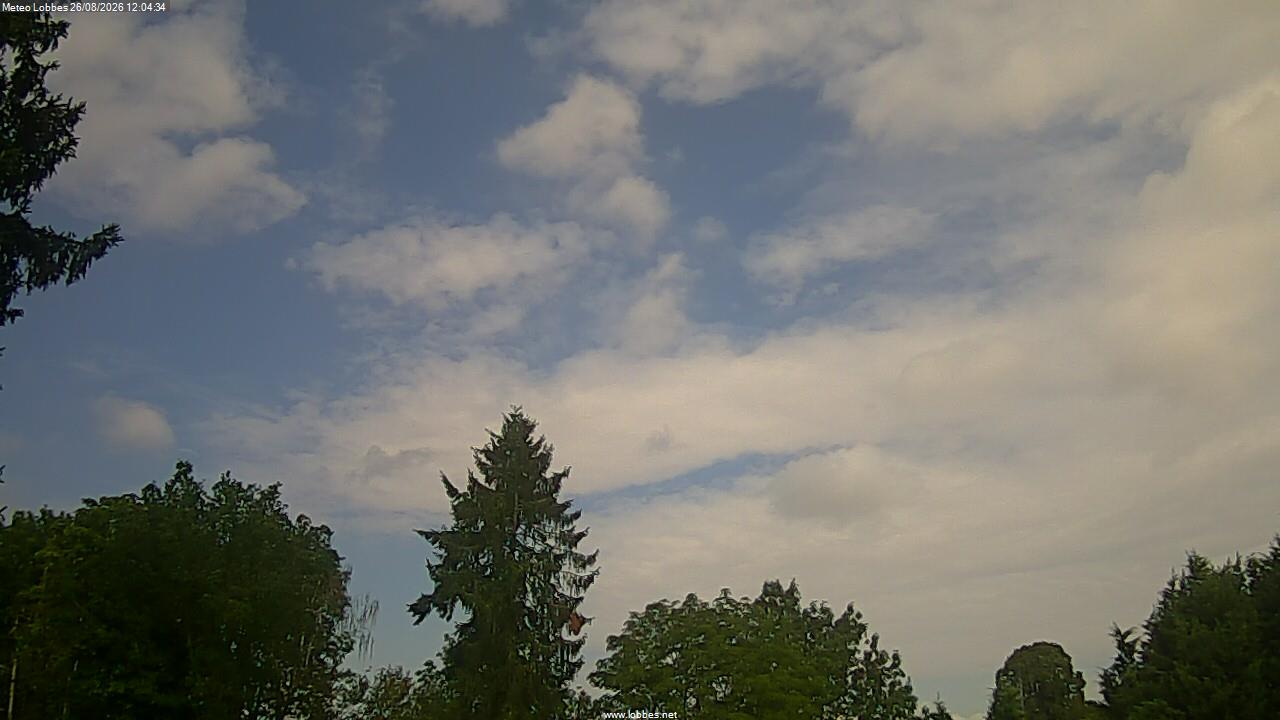 M&eacute;t&eacute;o Lobbes webcam 2026-08-26
