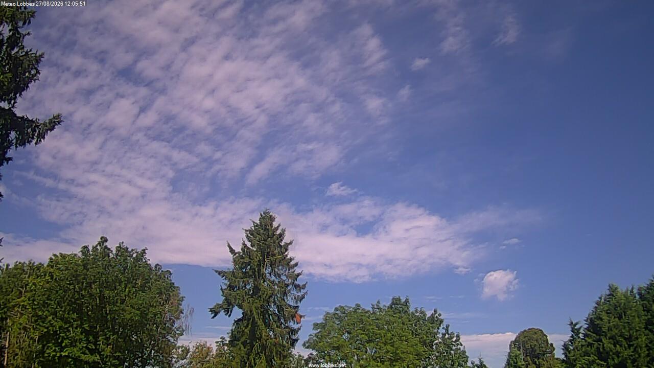 M&eacute;t&eacute;o Lobbes webcam 2026-08-27